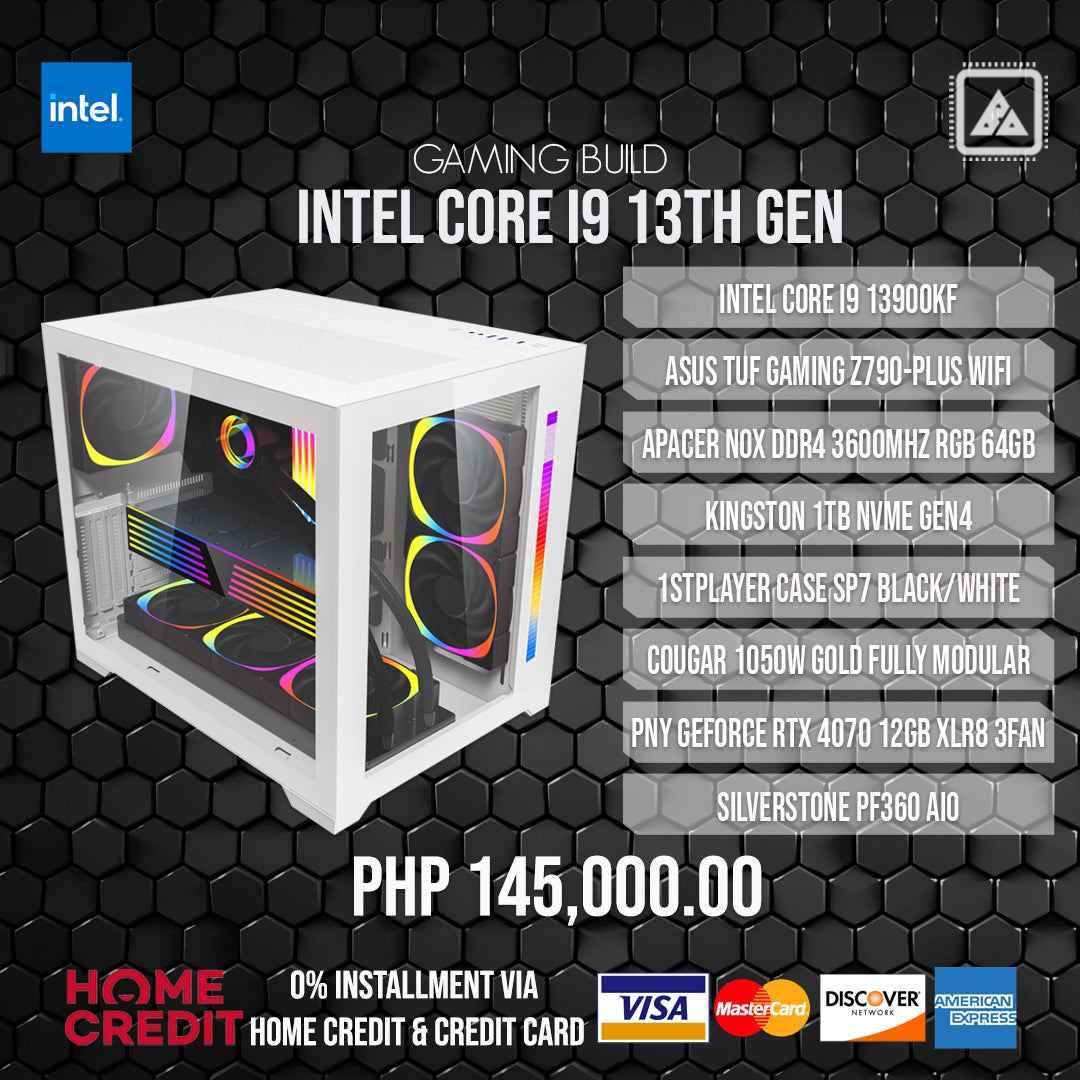 INTEL CORE I9 13900KF with RTX 4070 Gaming Build V.2 INTEL CORE I9 13900KF with RTX 4070 Gaming Build V.2